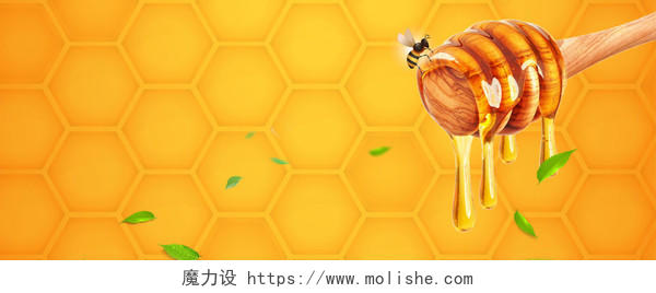 美食蜂巢蜂蜜背景